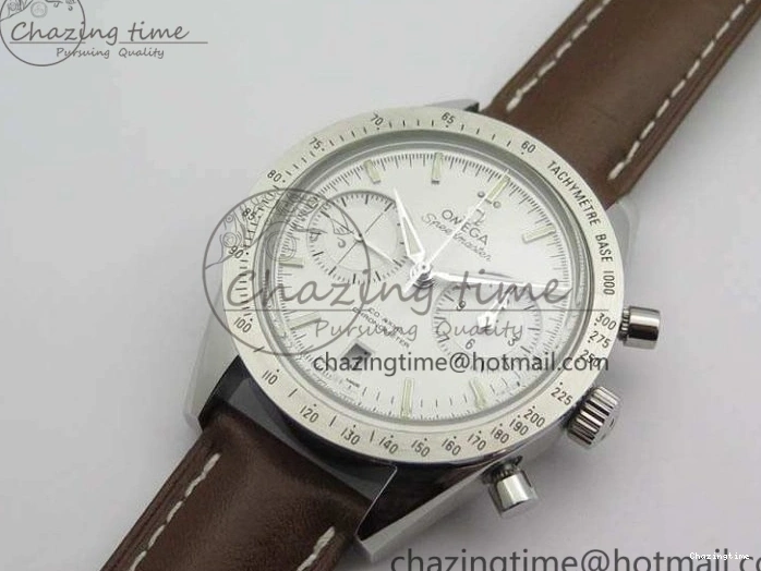 0429 Speedmaster ’57 Co-Axial OMF 1:1 Best Edition White Dial Silver Markers A9300 (Free Leather Strap) Efficient 8133